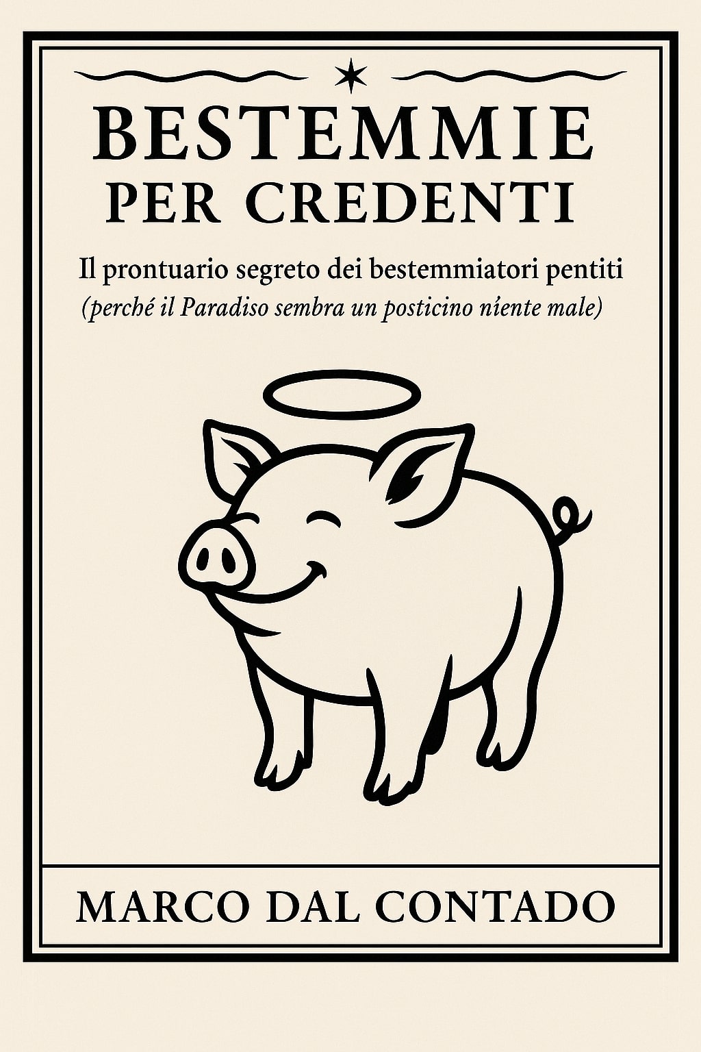 Maiale felice con aureola - copertina